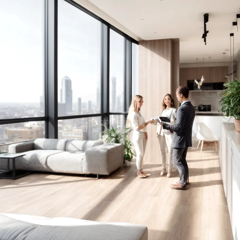 Innenansicht eines modernen Apartments